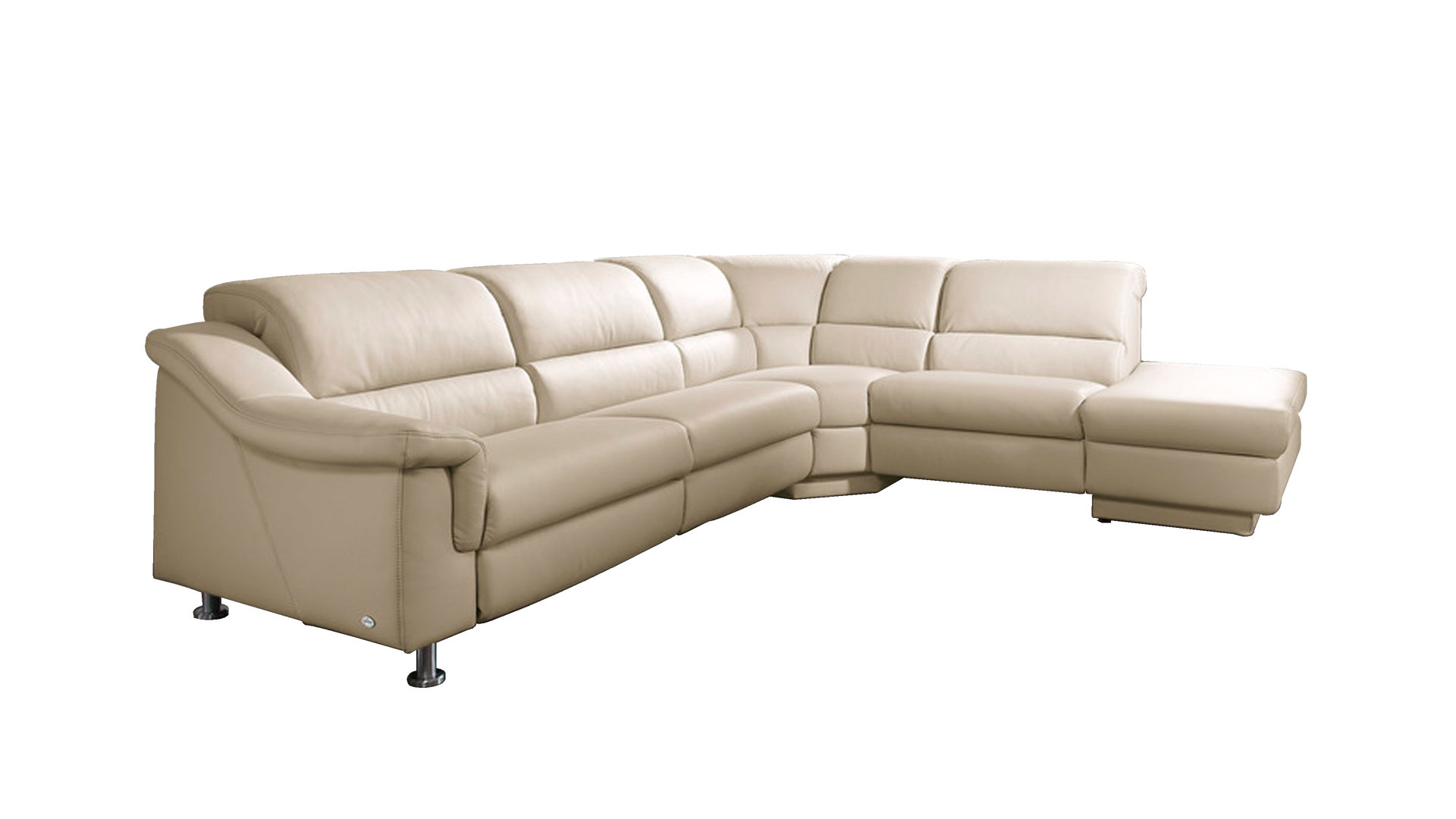 Wohnkauf Zeller Weilburg Comfortmaster Wohnlandschaft 1320 Mit Federkern Modulmaster Comfortmaster Comfortmaster Wohnlandschaft 1320 Mit Federkern Nebelfarbenes Longlife Leder Metallfusse Schenkelmass Ca 294 X 256 Cm