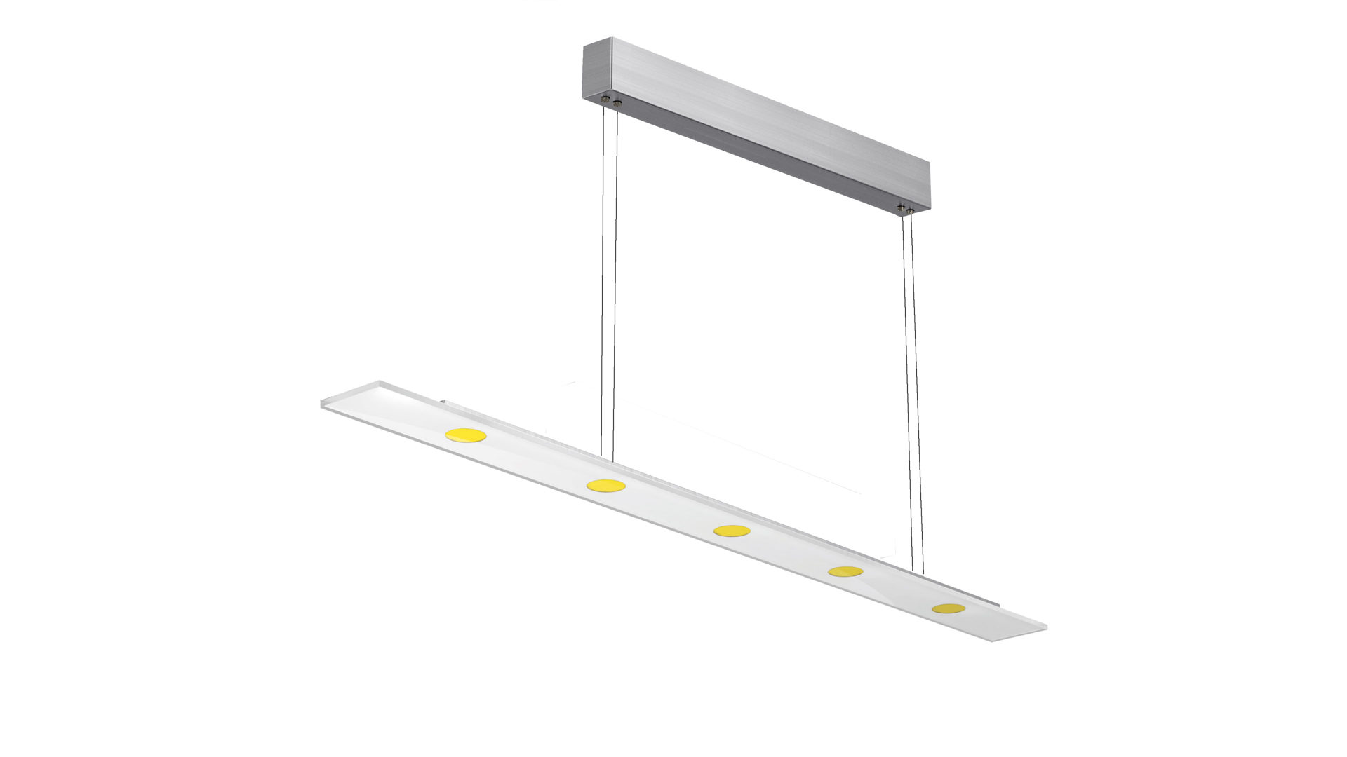 Leuchten evotec led pendelleuchte evotec led pendelleuchte aus glas metall günstiger edelstahl weißes glas ca 110 cm lang in design modern